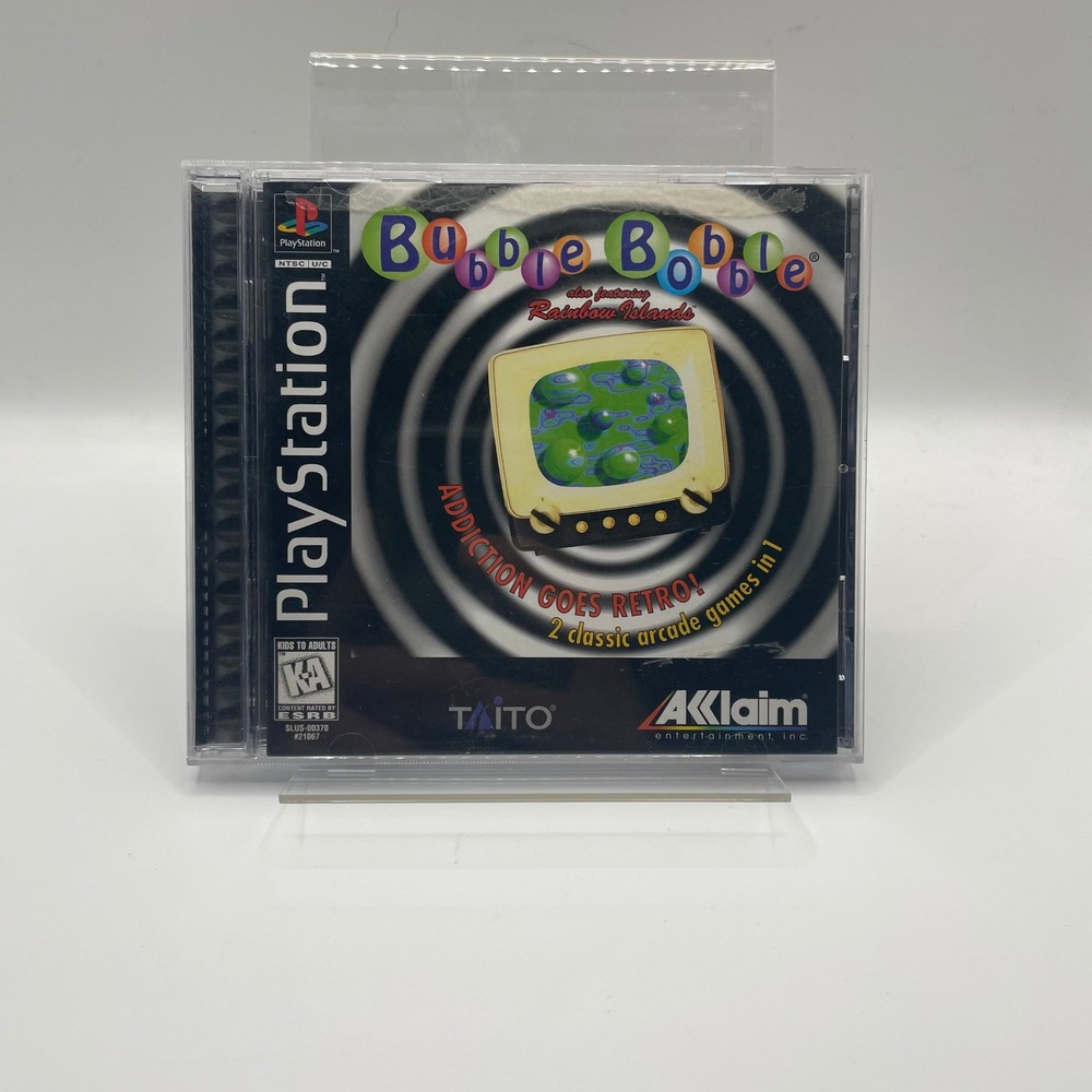 Bubble Bobble also featuring Rainbow Islands Sony PlayStation PS1 1996
